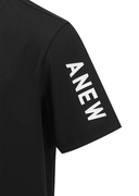 Men's Solid Round Short Sleeve T-Shirt - Black