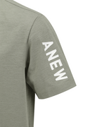 Men's Solid Round Short Sleeve T-Shirt - Light Khaki