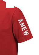 Men's Solid Round Short Sleeve T-Shirt - Red