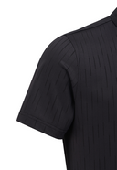 Men's Solid Half Zip T-Shirt - Black