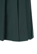 Women's Seasonal Pleats Half Pants - Dark Green