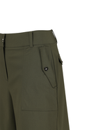 Women's Cargo A Line Half Pants - Dark Khaki