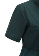 Women's Mid Length Hight Neck Jacket - Dark Green