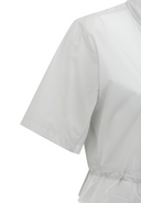 Women's Mid Length Hight Neck Jacket - Light Grey