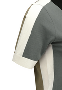Women's Contrast Collar Sweater - Khaki