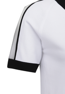 [Signature] Women's Mesh Patch Short Sleeve Sweater - White