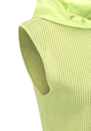 Women's Hooded Knit Vest - Lime