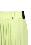 Women's  Pleated Wrap Skirt - Lime