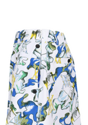Women's Abstract Volume Flare Skirt - White