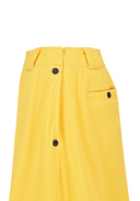 Women's Abstract Volume Flare Skirt - Yellow