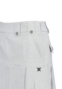 Women's Pleated Skirt - Light Grey