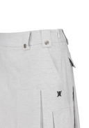 Women's Pleated Skirt - Light Grey