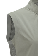 Women's Back Zip Mock Neck Vest - Khaki