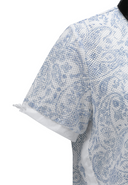 Women's Paisley Mesh T-Shirt - Blue