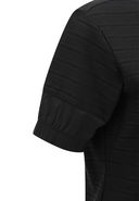 Women's Volume Round T-Shirt - Black