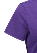 Women's Solid Round Short Sleeve T-Shirt - Purple