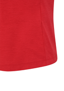 Women's Solid Round Short Sleeve T-Shirt - Red