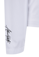 [Signature] Women's Mesh Hybrid Long T-Shirt - White