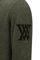 Men's SP Cashmere Round Sweater - Khaki
