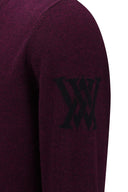 Men's SP Cashmere Round Sweater - Wine