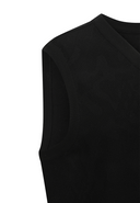 Men's Camo Jacquard Knit Vest - Black