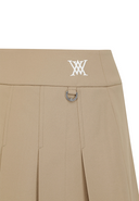 Women's Over Pleated Half Pants - Beige