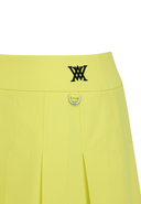 Women's Over Pleated Half Pants - Yellow