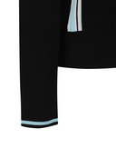 Women's Round Knit Cardigan - Black