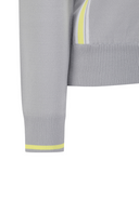 Women's Round Knit Cardigan - Light Grey