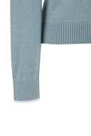 Women's SP Cashmere Round Sweater - Blue