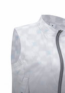 Women's Check Pattern Vest - Light Grey