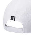 Uni Seersucker  Cap - White