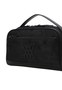 Unisex Camo Jacquard Pouch - Black