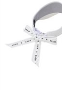 Women's Essential Ribbon Visor - White