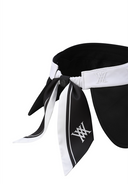 Women's Scarf Bonnet Visor - Black