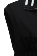 Women's FA Logo Point Knit Vest - Black