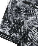 ANEW GOLF Men's SM Tropical Pattern Short T-Shirt - Black