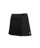 [Legacy Sale] W Lace Up Waist Pleats SQ - Black