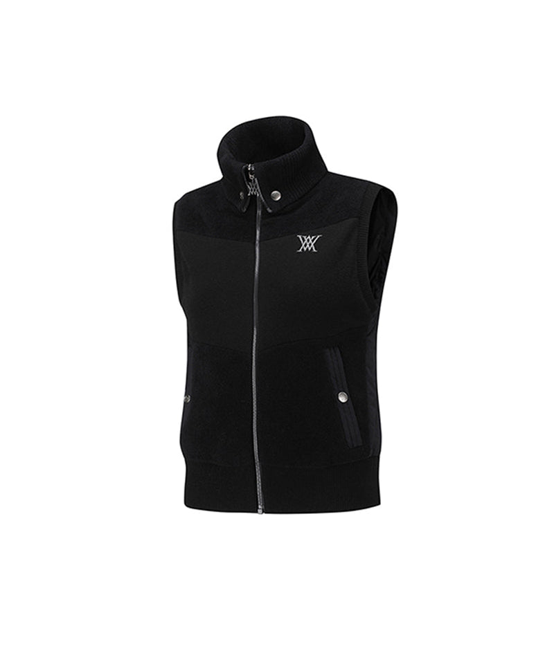 Women's Hybrid Knit Vest - Black