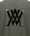 [Legacy Sale] Men Lip Hoodie Short T-Shirt - Khaki