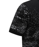 ANEW GOLF Men's SM Pattern Short Round Sleeve Sweater - Black