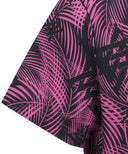 ANEW GOLF Men's SM Tropical Pattern Short T-Shirt - Hot Pink