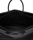 Lock Flap Big Tote Bag - Black