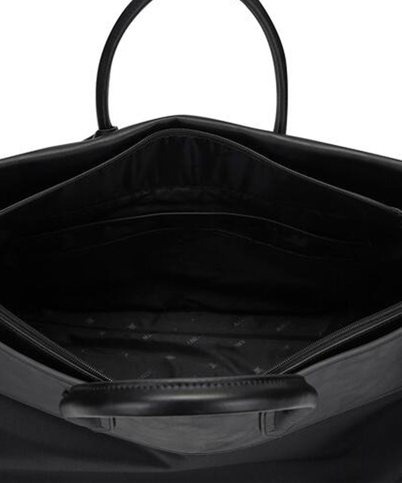 Lock Flap Big Tote Bag - Black