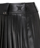 Anew Golf Women's SP Leather Like Pleated Skirt - Black