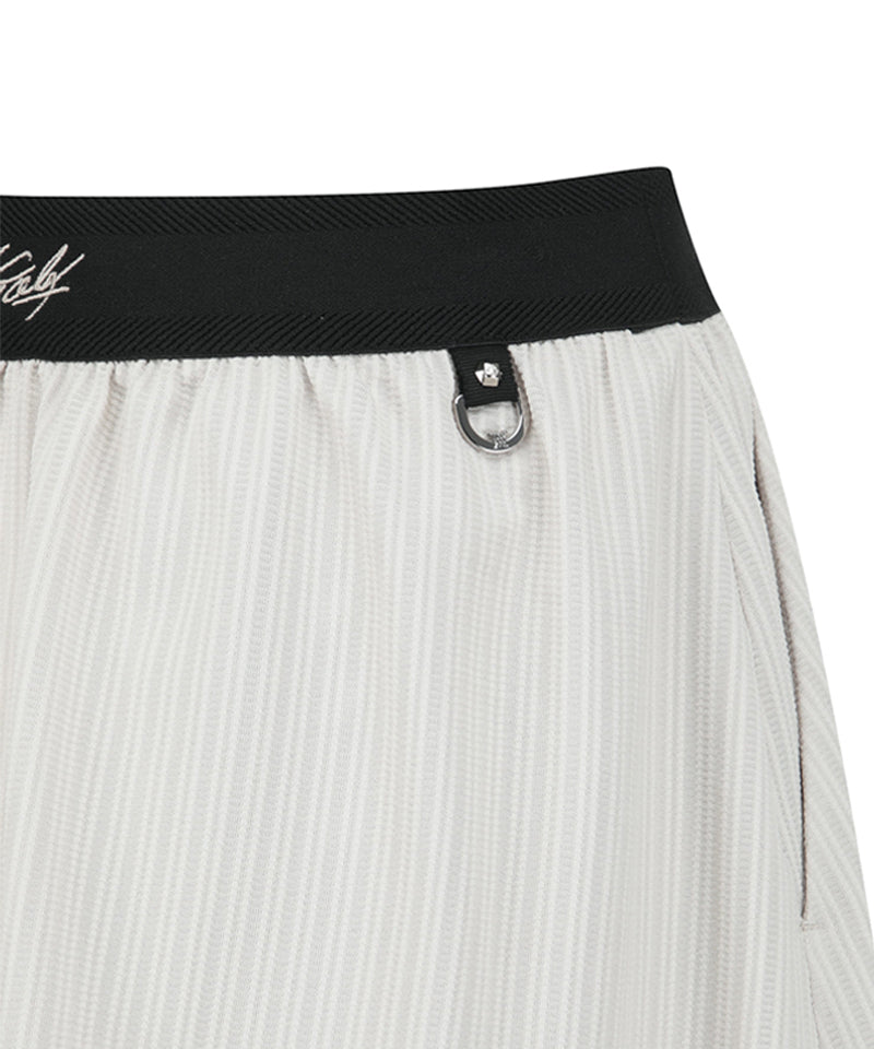 Anew Golf Women's SM Band Flare Skirt - Light Beige
