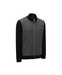 Men's Woven Hybrid Sweater Cardigan - Black