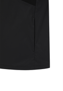 Men's Asymmetric Short Sleeve Anorak - Black
