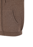 Men's Comfort Hoodie Knit Cardigan - Brown