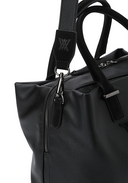 Uni Double Pocket Tote Bag - Black
